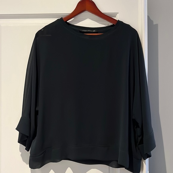 Zara dark green blouse - Picture 1 of 6